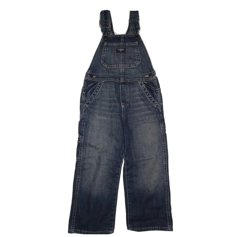 Boys OshKosh One-Piece Brooklyn overall conductor Bib Blue Jeans 18M